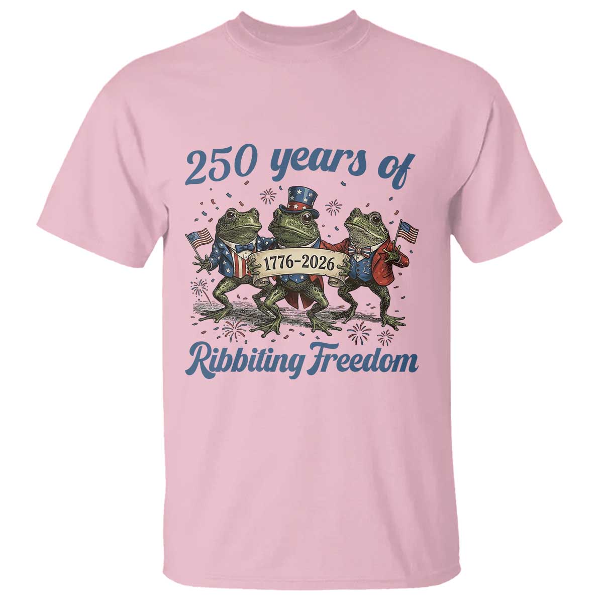 Funny Frog 250 Years Of Ribbiting Freedom T Shirt