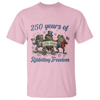 Funny Frog 250 Years Of Ribbiting Freedom T Shirt