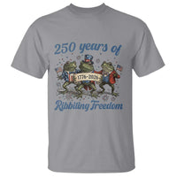 Funny Frog 250 Years Of Ribbiting Freedom T Shirt