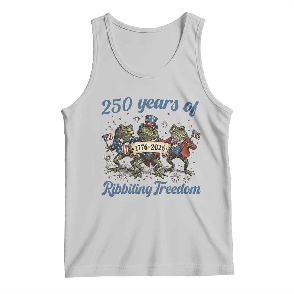 Funny Frog 250 Years Of Ribbiting Freedom Tank Top