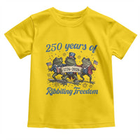 Funny Frog 250 Years Of Ribbiting Freedom Toddler T Shirt