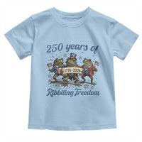 Funny Frog 250 Years Of Ribbiting Freedom Toddler T Shirt