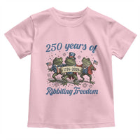 Funny Frog 250 Years Of Ribbiting Freedom Toddler T Shirt