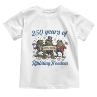 Funny Frog 250 Years Of Ribbiting Freedom Toddler T Shirt