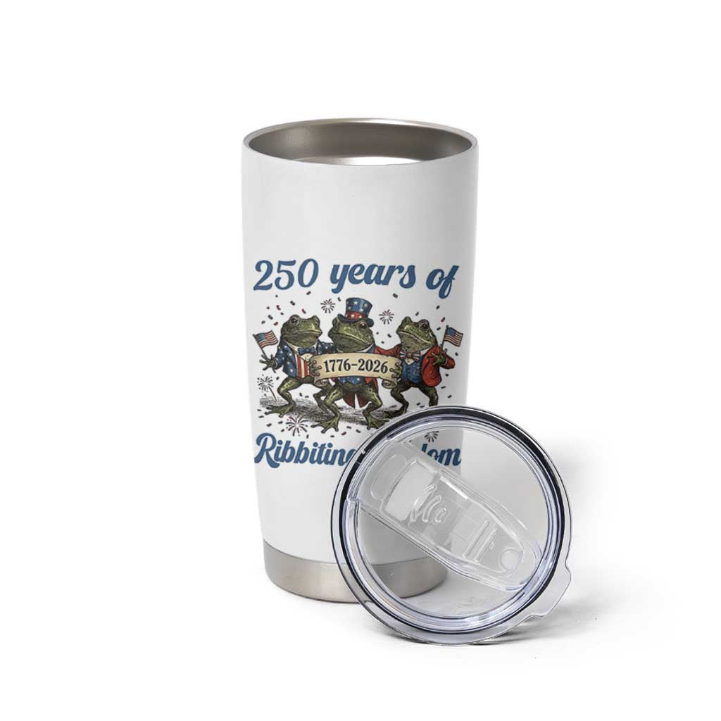 Funny Frog 250 Years Of Ribbiting Freedom Tumbler Cup