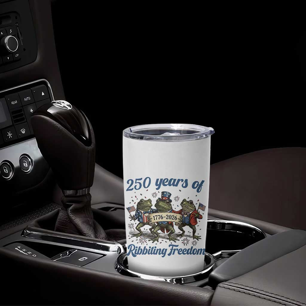 Funny Frog 250 Years Of Ribbiting Freedom Tumbler Cup