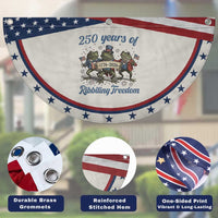 Funny Frog 250 Years Of Ribbiting Freedom Patriotic Fan Flag