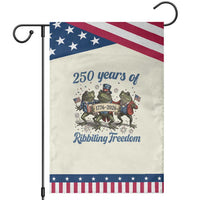 Funny Frog 250 Years Of Ribbiting Freedom Garden Flag