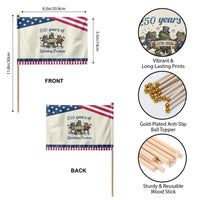 Funny Frog 250 Years Of Ribbiting Freedom Patriotic Handheld Flag
