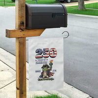 Patriotic Frog Raising The Torch Garden Flag 250 Years Of Freedom