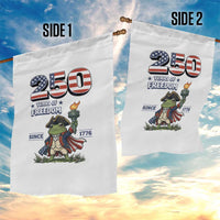 Patriotic Frog Raising The Torch Garden Flag 250 Years Of Freedom