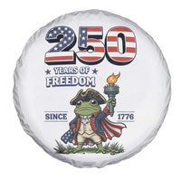 Patriotic Frog Raising The Torch Spare Tire Cover 250 Years Of Freedom
