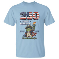 Patriotic Frog Raising The Torch T Shirt 250 Years Of Freedom