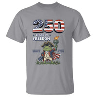 Patriotic Frog Raising The Torch T Shirt 250 Years Of Freedom