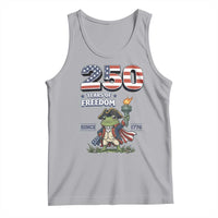 Patriotic Frog Raising The Torch Tank Top 250 Years Of Freedom