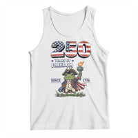 Patriotic Frog Raising The Torch Tank Top 250 Years Of Freedom