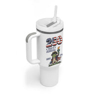 Patriotic Frog Raising The Torch Tumbler With Handle 250 Years Of Freedom