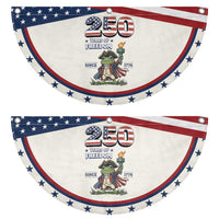 Funny Frog Raising The Torch Patriotic Fan Flag 250 Years Of Freedom