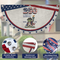 Funny Frog Raising The Torch Patriotic Fan Flag 250 Years Of Freedom