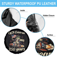 Funny Frog Off To Celebrate 250 Years Of Freedom Spare Tire Cover Patriotic Gift