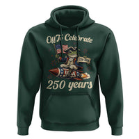 Funny Frog Off To Celebrate 250 Years Of Freedom Hoodie Patriotic Gift