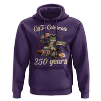 Funny Frog Off To Celebrate 250 Years Of Freedom Hoodie Patriotic Gift