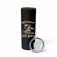 Funny Frog Off To Celebrate 250 Years Of Freedom Skinny Tumbler Patriotic Gift