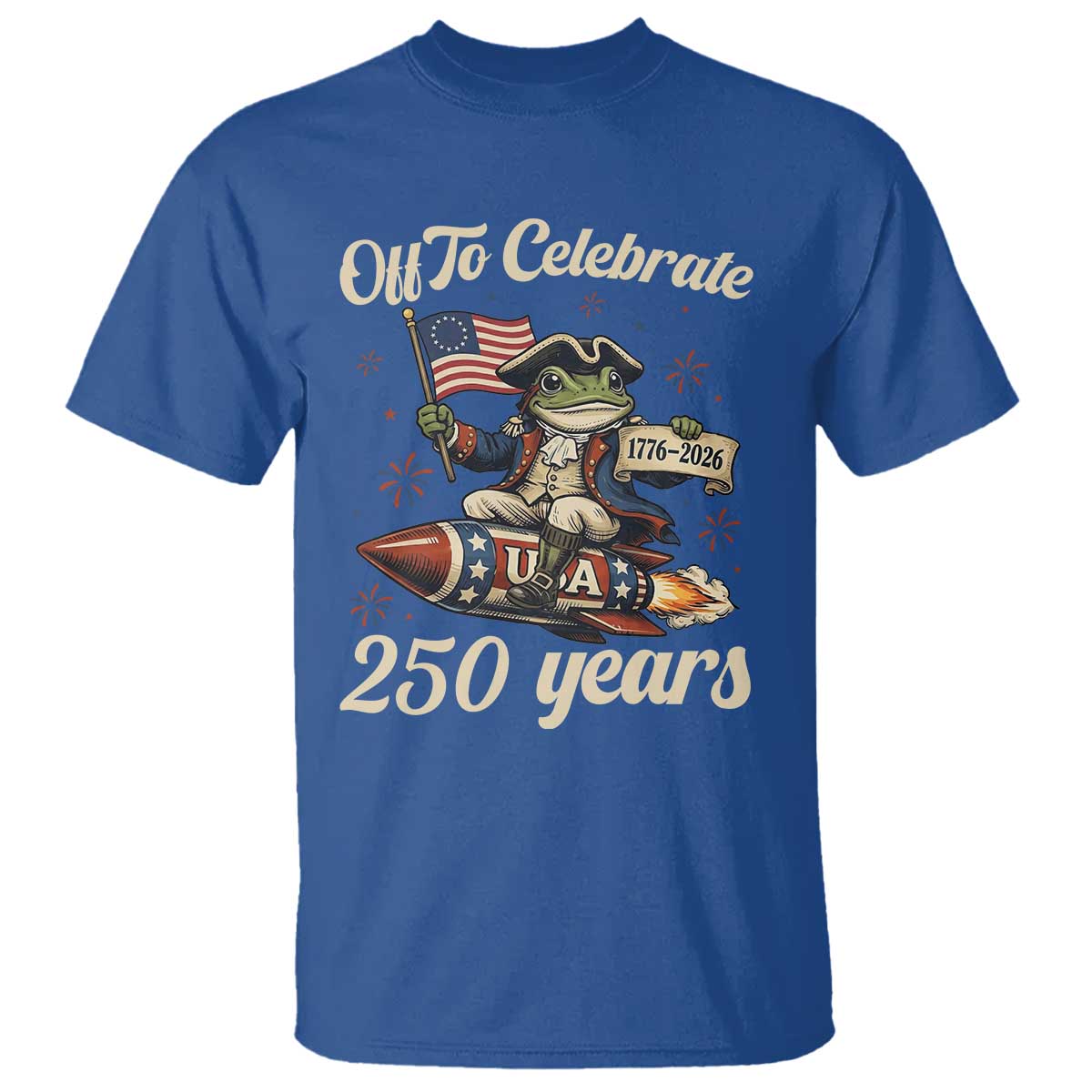 Funny Frog Off To Celebrate 250 Years Of Freedom T Shirt Patriotic Gift