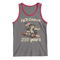 Funny Frog Off To Celebrate 250 Years Of Freedom Tank Top Patriotic Gift