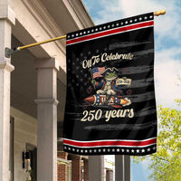 Funny Frog Off To Celebrate 250 Years Of Freedom Garden Flag Patriotic Gift