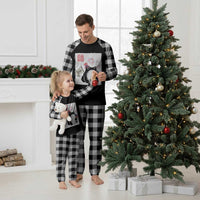 Funny Patriotic Grumpy Frog 250th Anniversary USA Plaid Pajama Set