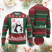 Funny Patriotic Grumpy Frog 250th Anniversary USA Ugly Christmas Sweater