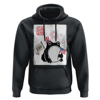 Funny Patriotic Grumpy Frog 250th Anniversary USA Hoodie