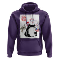 Funny Patriotic Grumpy Frog 250th Anniversary USA Hoodie