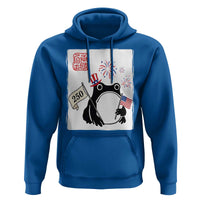 Funny Patriotic Grumpy Frog 250th Anniversary USA Hoodie