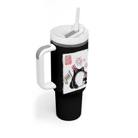Funny Patriotic Grumpy Frog 250th Anniversary USA Tumbler With Handle