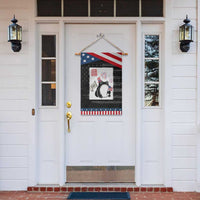 Funny Patriotic Grumpy Frog 250th Anniversary USA Garden Flag