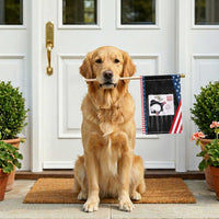 Funny Patriotic Grumpy Frog 250th Anniversary USA Patriotic Handheld Flag