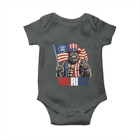 Funny Patriotic Bigfoot Merica Rock Baby Onesie USA 250th Anniversary