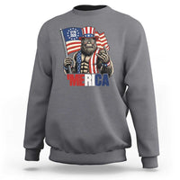 Funny Patriotic Bigfoot Merica Rock Sweatshirt USA 250th Anniversary