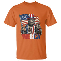 Funny Patriotic Bigfoot Merica Rock T Shirt USA 250th Anniversary