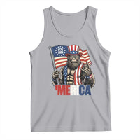 Funny Patriotic Bigfoot Merica Rock Tank Top USA 250th Anniversary