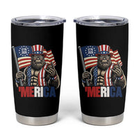 Funny Patriotic Bigfoot Merica Rock Tumbler Cup USA 250th Anniversary
