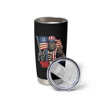 Funny Patriotic Bigfoot Merica Rock Tumbler Cup USA 250th Anniversary