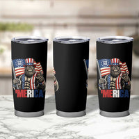 Funny Patriotic Bigfoot Merica Rock Tumbler Cup USA 250th Anniversary