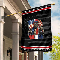 Funny Patriotic Bigfoot Merica Rock Garden Flag USA 250th Anniversary