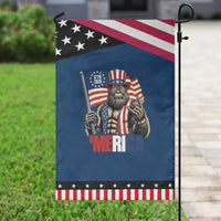 Funny Patriotic Bigfoot Merica Rock Garden Flag USA 250th Anniversary