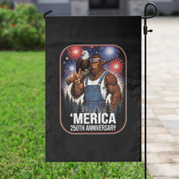 Funny Bigfoot America 250 Years Of American Freedom Garden Flag