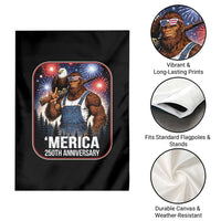 Funny Bigfoot America 250 Years Of American Freedom Garden Flag