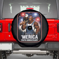 Funny Bigfoot America 250 Years Of American Freedom Spare Tire Cover